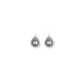 Mallorca perle dråbe farve93 m/fg sølv - par, fra Heinzendorff