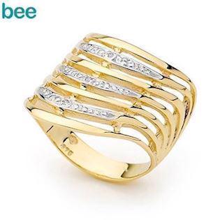 De syv �nskers ring med diamanter