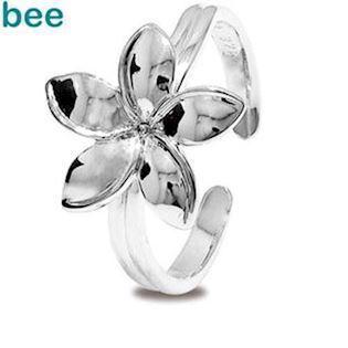 Blomster t�ring i 925 s�lv