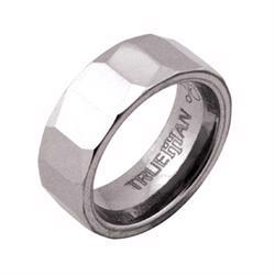 Trueman tungstens fingerring med facetter