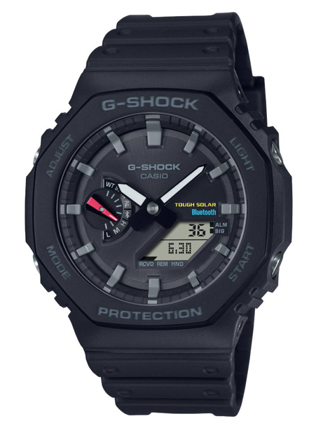 G-Shock Sort restinplast Quartz Herre ur fra Casio, GA-B2100-1AER