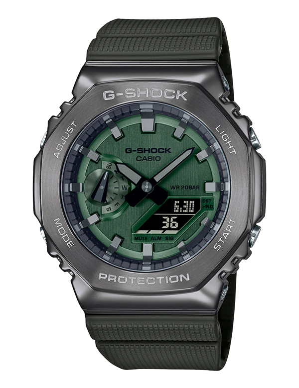 GM-2100B-3AER, Casio G-Shock GM-2100B-3AER Anadigi Herre m/rem