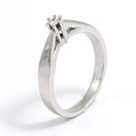 14 kt Toftegaard Wesselton ring med 0,05 ct Wesselton VS
