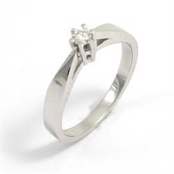 14 kt Toftegaard Wesselton ring med 0,08 ct Wesselton VVS