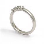 14 kt Toftegaard Alliance ring med 5 stk 0,03 ct Wesselton VVS