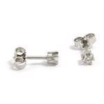 Wesselton hvidgulds �restikker fra Toftegaard med 0,12 ct Wesselton VVS