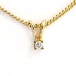 Classic Diamond guld vedh�ng fra Toftegaard med 0,05 ct Wesselton VVS