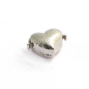 Per Borup Design 14 kt hvidgulds hjerte perlel�s med Ferskvands perlek�de