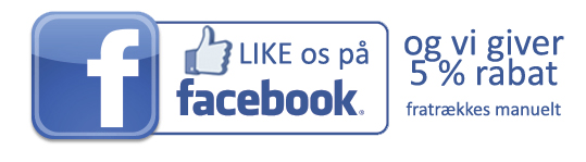 Like Urskiven.dk på Facebook og vi trækker 5% rabat på din bestilling