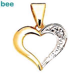 Classic 9 ct diamond set heart pendant