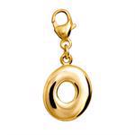 O Guld bogstavs vedh�ng med karabin