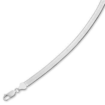 Sterling sølv slange halskæde 5,4 mm bred og 40 cm lang
