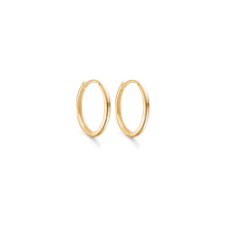 Smuk creol i 8 kt guld med knæklås. fra Støvring Design