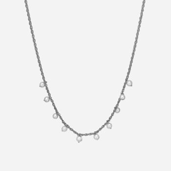 Dangling Pearls halskæde i sølv fra Christina Jewelry