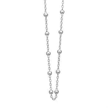 Christina Collect Sterling sølv halskæde, kuglekæde med blank overflade, 40 15 cm