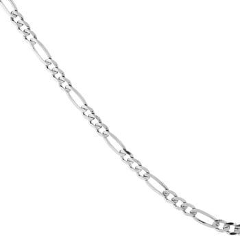 Figaro Sterling sølv halskæde, bredde 7,4 mm / tråd 2,05 mm - længde 60 cm