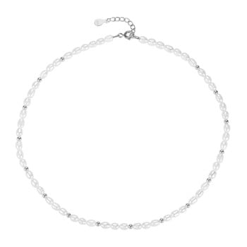 Ava -  sølv perlehalskæde fra MerlePerle