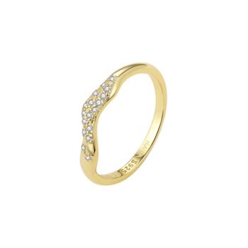 Adhara - Elegant forgyldt ring med smukke zirkoner, NAVA Cph