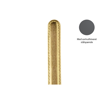 Christina Collect urrem, guld - 16 mm med sort stålspænde