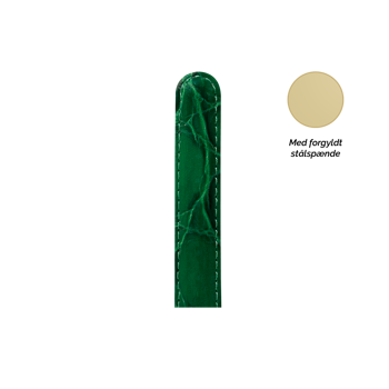Christina Collect urrem, grøn - 16 mm med forgyldt stålspænde