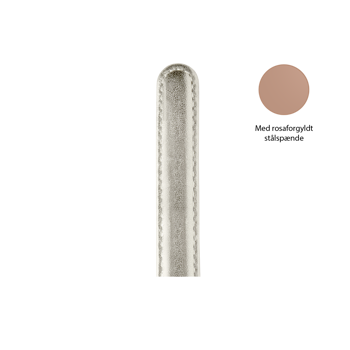 Christina Collect urrem, sølv - 16 mm med rosaforgyldt stålspænde
