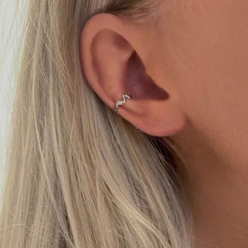 Iris - Sterling sølv bølget ear cuff, NAVA Cph