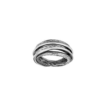 SHAPE Sølv + oxyd. ring str. 56, fra Siersbøl Shape
