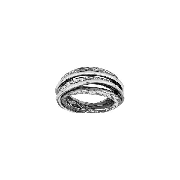 SHAPE Sølv + oxyd. ring str. 56, fra Siersbøl Shape