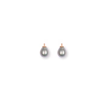 Mallorca perle dråbe farve93 m/rfg sølv - par, fra Heinzendorff