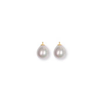 Mallorca perle dråbe farve07 m/fg sølv - par, fra Heinzendorff