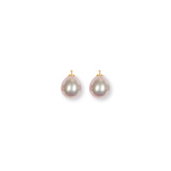 Mallorca perle dråbe farve11 m/fg sølv - par, fra Heinzendorff