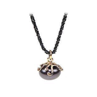 San - Link of joy Pearls & Stones Jewellery 925 sterling sølv halskæde med vedhæng rhodineret, model 11572-SP