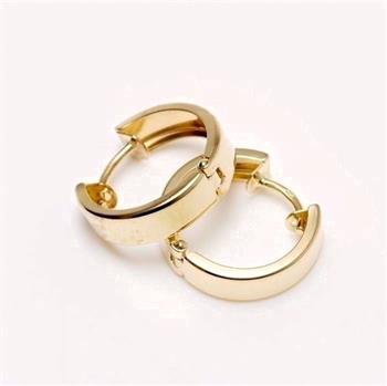 Guldørering - 8 kt. creol 4mm bred - diameter 14mm