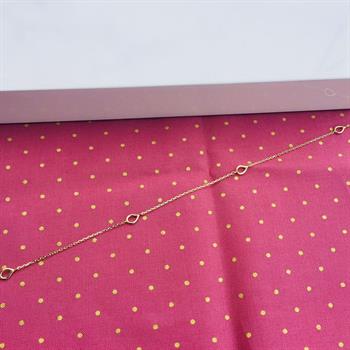 Guldankelkæde 8kt 27cm