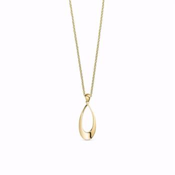 Guld & Sølv Design 8 karat guldvedhæng med kæde