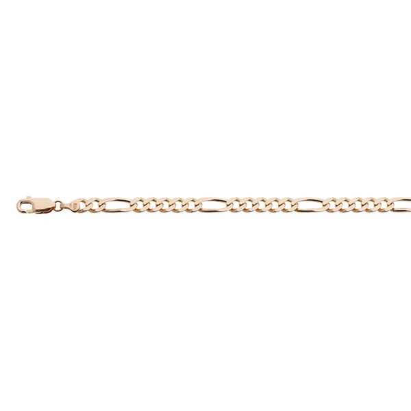 Figaro kæde i 18 karat guld - 4,8 mm bred, 55 cm lang | Svedbom