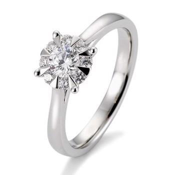 Platin 600 Engagement Solitaire ring med 0,39 ct Diamanter Wesselton SI