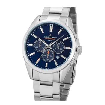 Jacques Lemans Derby Rustfri stål Batteridrevet quartz herre ur, model 1-1945.1E