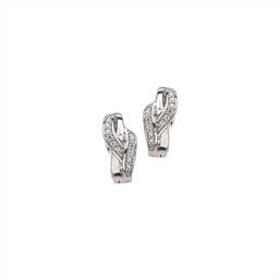Image of Støvring Design Sterling sølv øreringe, creol med blank overflade, model 10192125