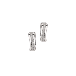 Image of Støvring Design Sterling sølv øreringe, creol med blank overflade, model 10224015
