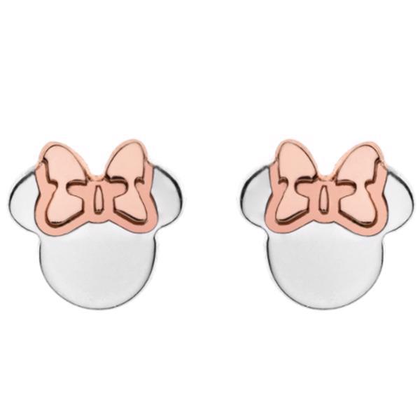 Disney\'s Minnie Mouse i sølv med en rosa sløjfe