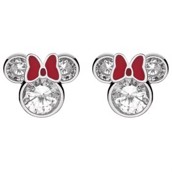 Disney's Minnie Mouse silhuet ørestikker rød farvet sløjfe
