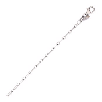 Sterling sølv Lang anker halskæde, 42 cm  