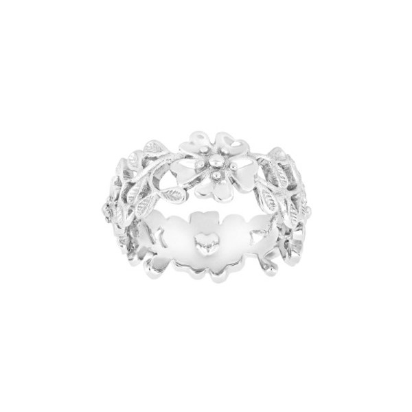 Siersbøl\'s Smuk ring med fine blomster i sterling sølv. (10060080950)