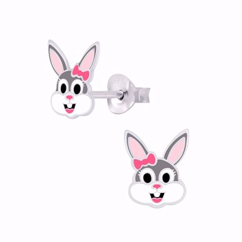 Kanin sterling sølv øreringe fra Guld & Sølv Design