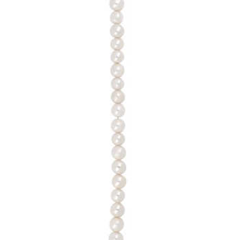 Siersbøl Shape ferskvandsperlearmbånd med 8 mm hvide perler, 17 cm 
