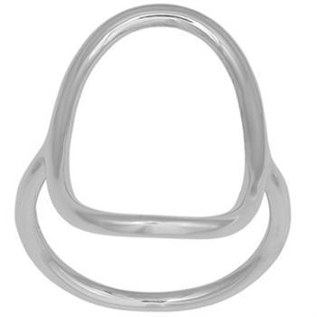 Nordahl Soft52 sterling sølv fingerring med blank overflade, 27 mm