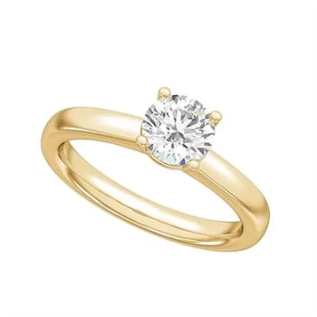 14 kt rødguld Classic Luxury by Siersbøl, med i alt 1,0 ct Top Wesselton / SI
