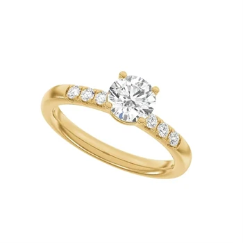 14 kt rødguld Classic Luxury by Siersbøl, med i alt 1,2 ct Top Wesselton / SI