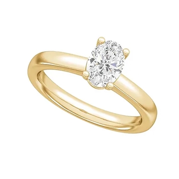 14 kt rødguld Classic Luxury by Siersbøl, med i alt 1,0 ct Top Wesselton / SI